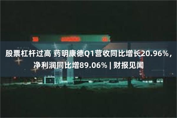 股票杠杆过高 药明康德Q1营收同比增长20.96%，净利润同比增89.06% | 财报见闻