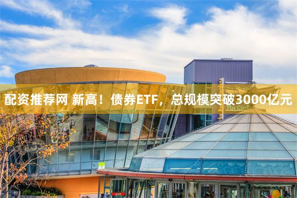 配资推荐网 新高！债券ETF，总规模突破3000亿元