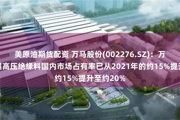 美原油期货配资 万马股份(002276.SZ)：万马高分子超高压绝缘料国内市场占有率已从2021年的约15%提升至约20%