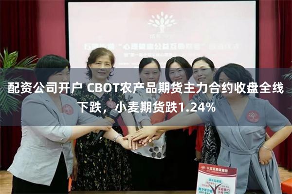 配资公司开户 CBOT农产品期货主力合约收盘全线下跌，小麦期货跌1.24%
